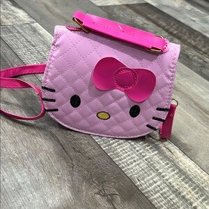 Hello Kitty Pink Quilted Kids Crossbody Bag
